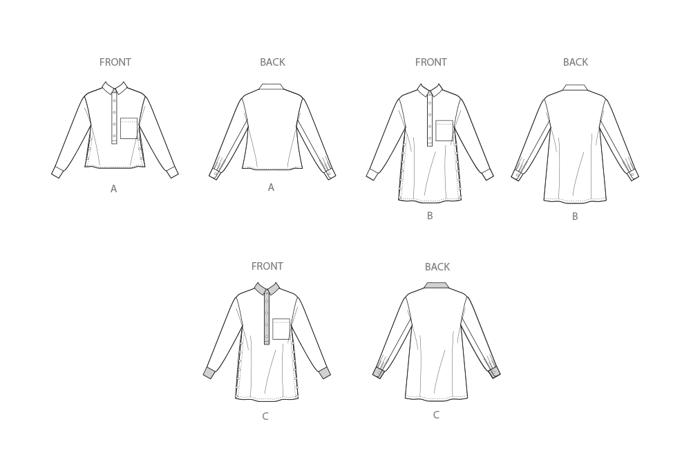 Tunic Rope Pattern Sewing Misses' Top and Tunics Simplicty sewing pattern S3068 — jaycotts.co.uk ...
