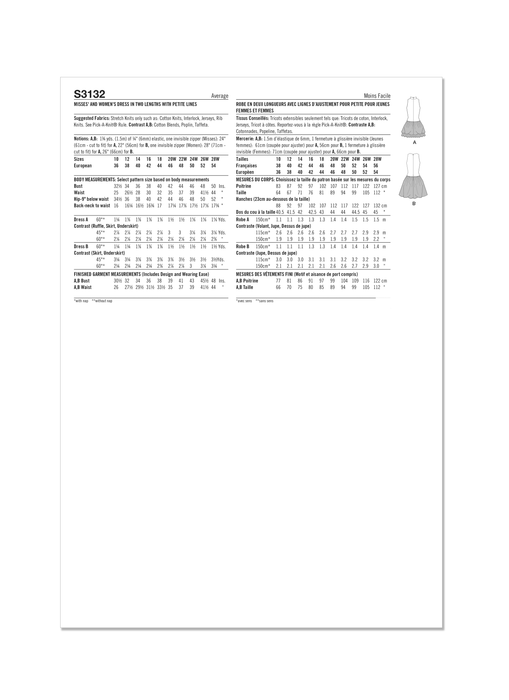 Simplicity Sewing Pattern S3132 Sleeveless Bubble Dress from Jaycotts Sewing Supplies