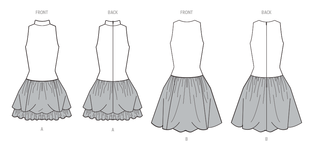 Simplicity Sewing Pattern S3132 Sleeveless Bubble Dress from Jaycotts Sewing Supplies