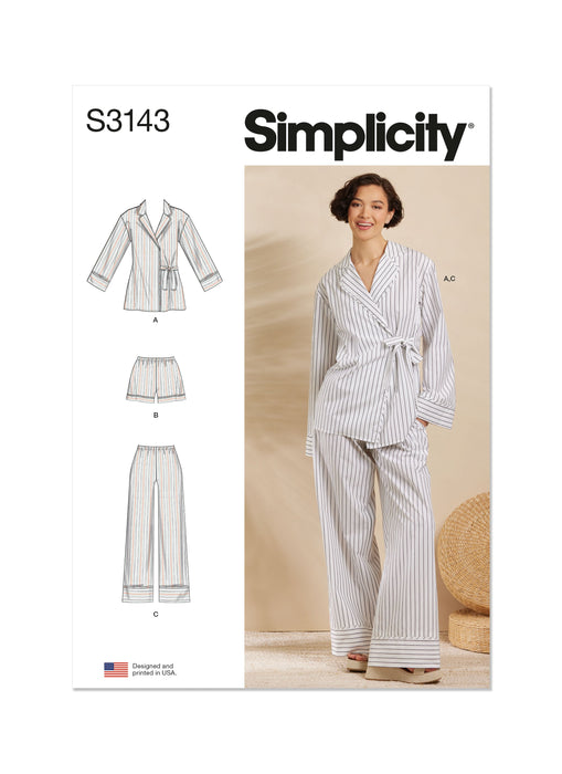 Simplicity Sewing Pattern 3143 Misses' Pajamas from Jaycotts Sewing Supplies