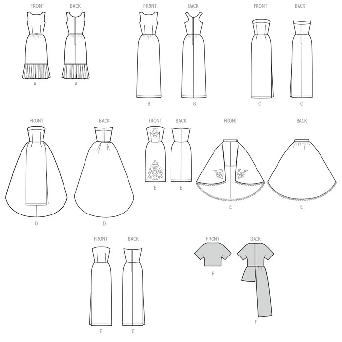 Simplicity Sewing Pattern 3156 Fashion Doll Clothes by Carla Reiss from Jaycotts Sewing Supplies