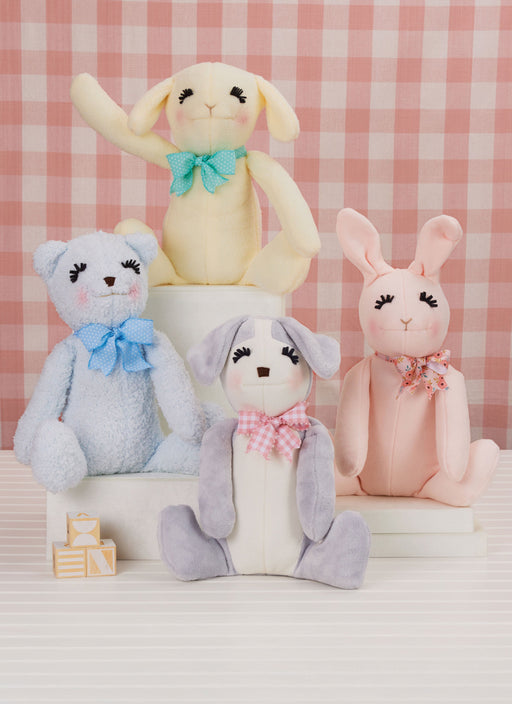 Simplicity Sewing Pattern 3157 Seated Plush Animals by Elaine Heigl Designs from Jaycotts Sewing Supplies