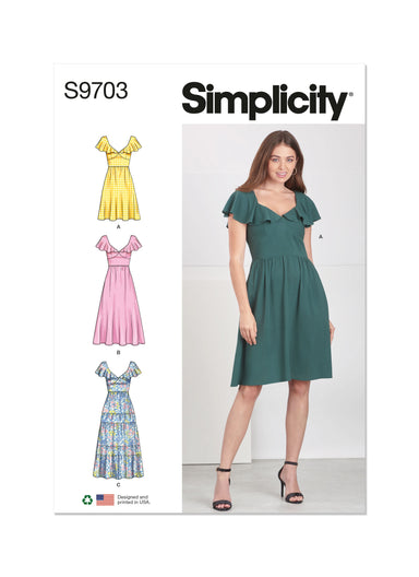 Simplicity 9596 Misses' Pullover Dress and Knit Top by Elaine Heigl sewing  pattern —  - Sewing Supplies