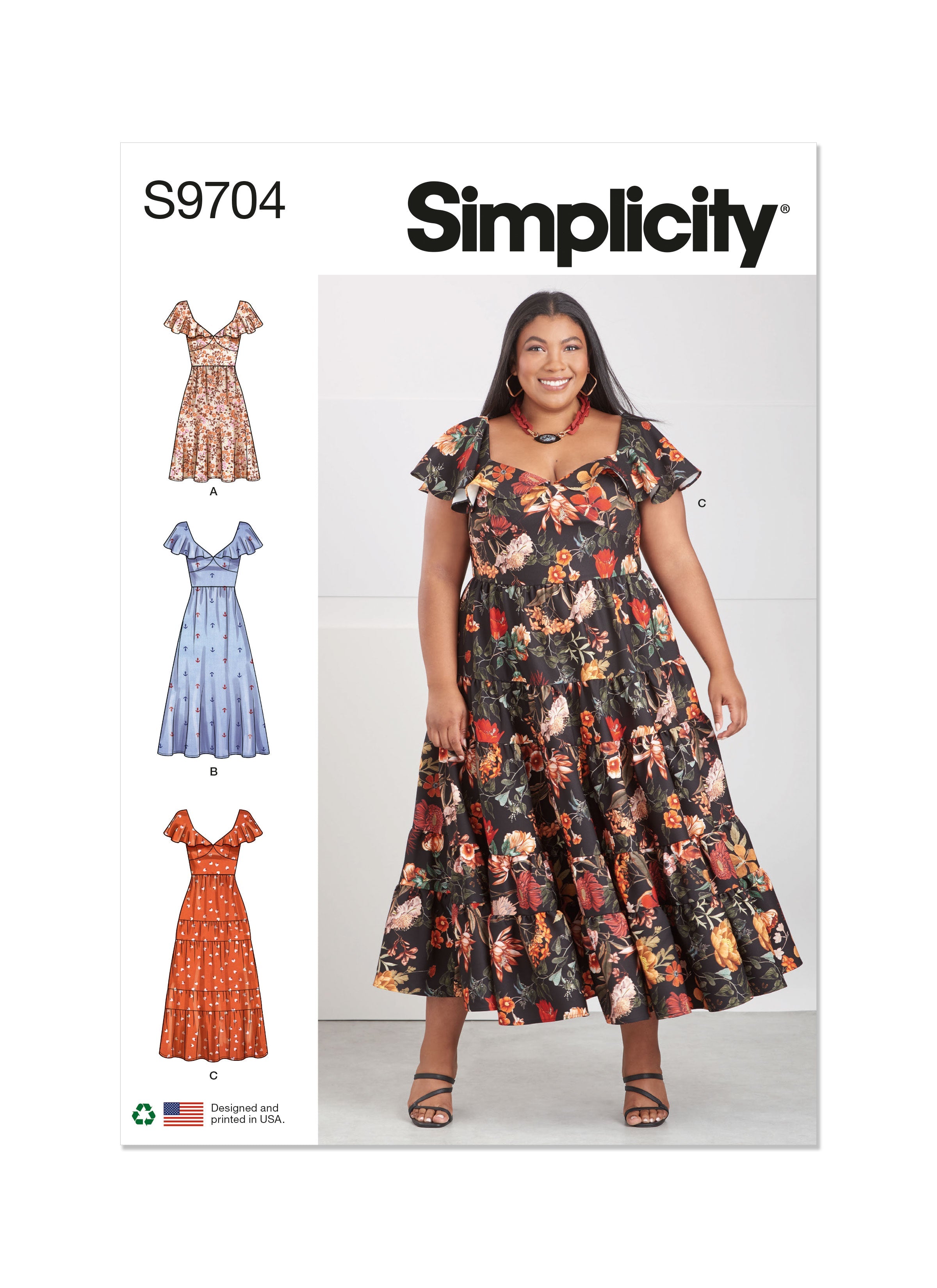 Simplicity 9704 Women's Dresses Sewing pattern from Jaycotts Sewing Supplies