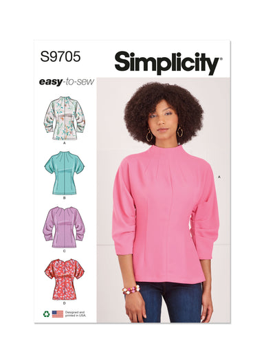 Simplicity 9705 Tops Sewing pattern from Jaycotts Sewing Supplies