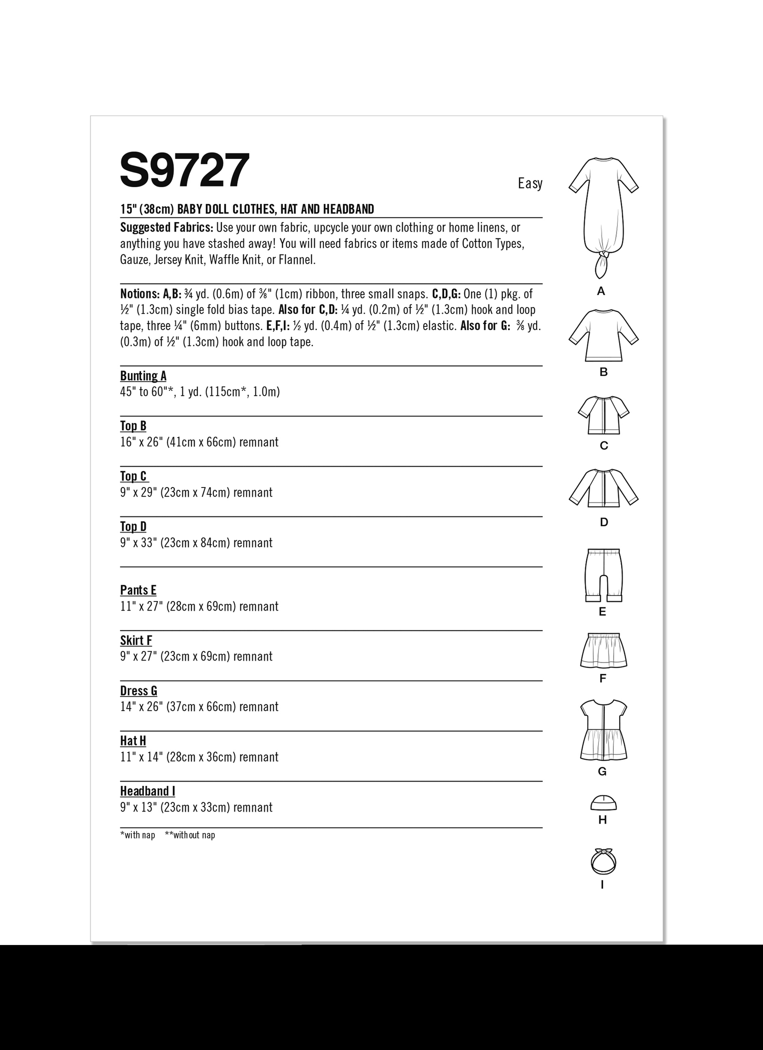 Simplicity 9727 Sewing pattern 15
