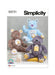 Simplicity 9731 Stuffed Bear pattern by Carla Reiss Design from Jaycotts Sewing Supplies