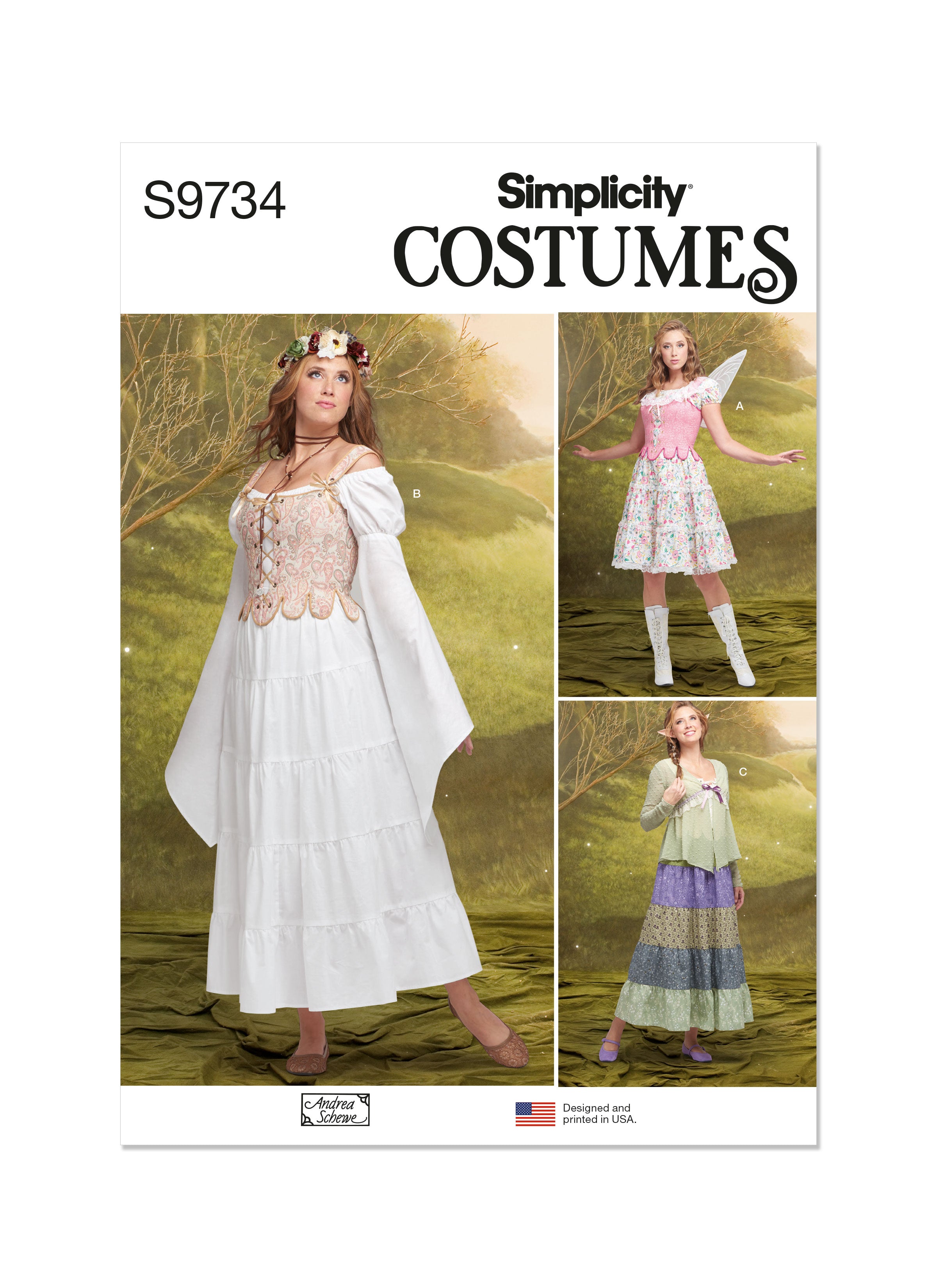 Simplicity 9734 Sewing pattern Misses' Costumes by Andrea Schewe ...