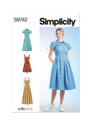 Simplicity 9742 sewing pattern Misses' Dresses from Jaycotts Sewing Supplies