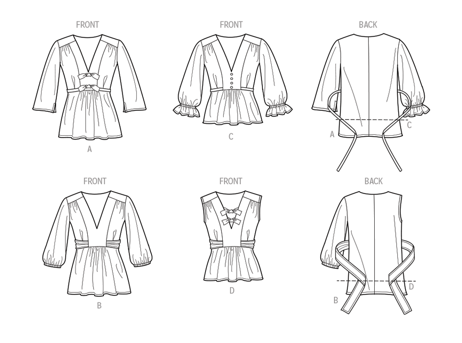 Simplicity Misses' Top with Sleeve Variations Sewing Pattern S9748 ...