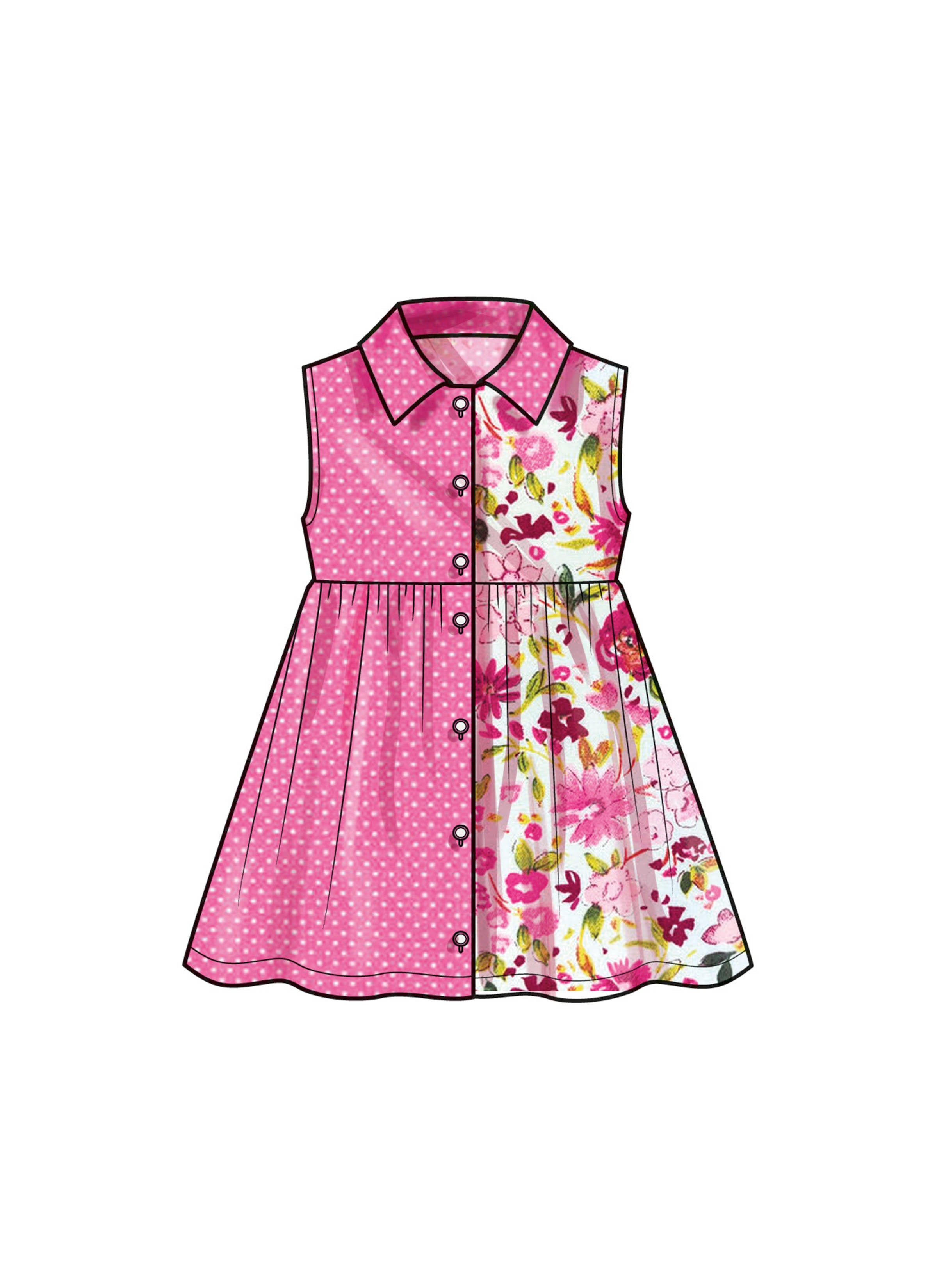 Simplicity 9760 sewing pattern Toddlers' Dress with Sleeve Variations from Jaycotts Sewing Supplies