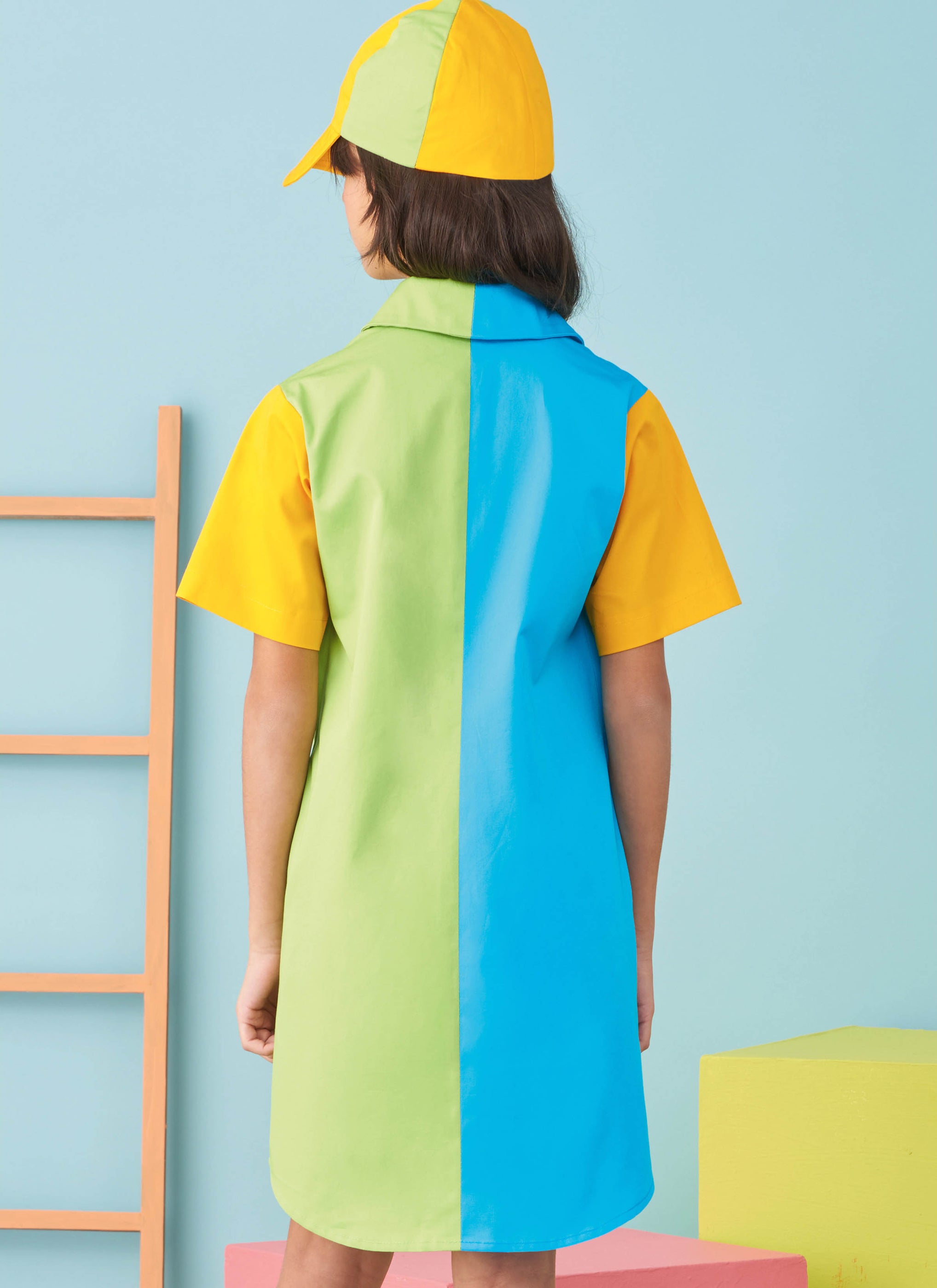 Simplicity Girls' Shirtdresses, Shirts and Hat Sewing Pattern S9763 ...
