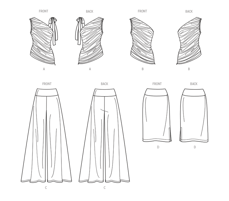 Simplicity sewing pattern S9789 Misses Knit Tops, Pants and Skirt ...