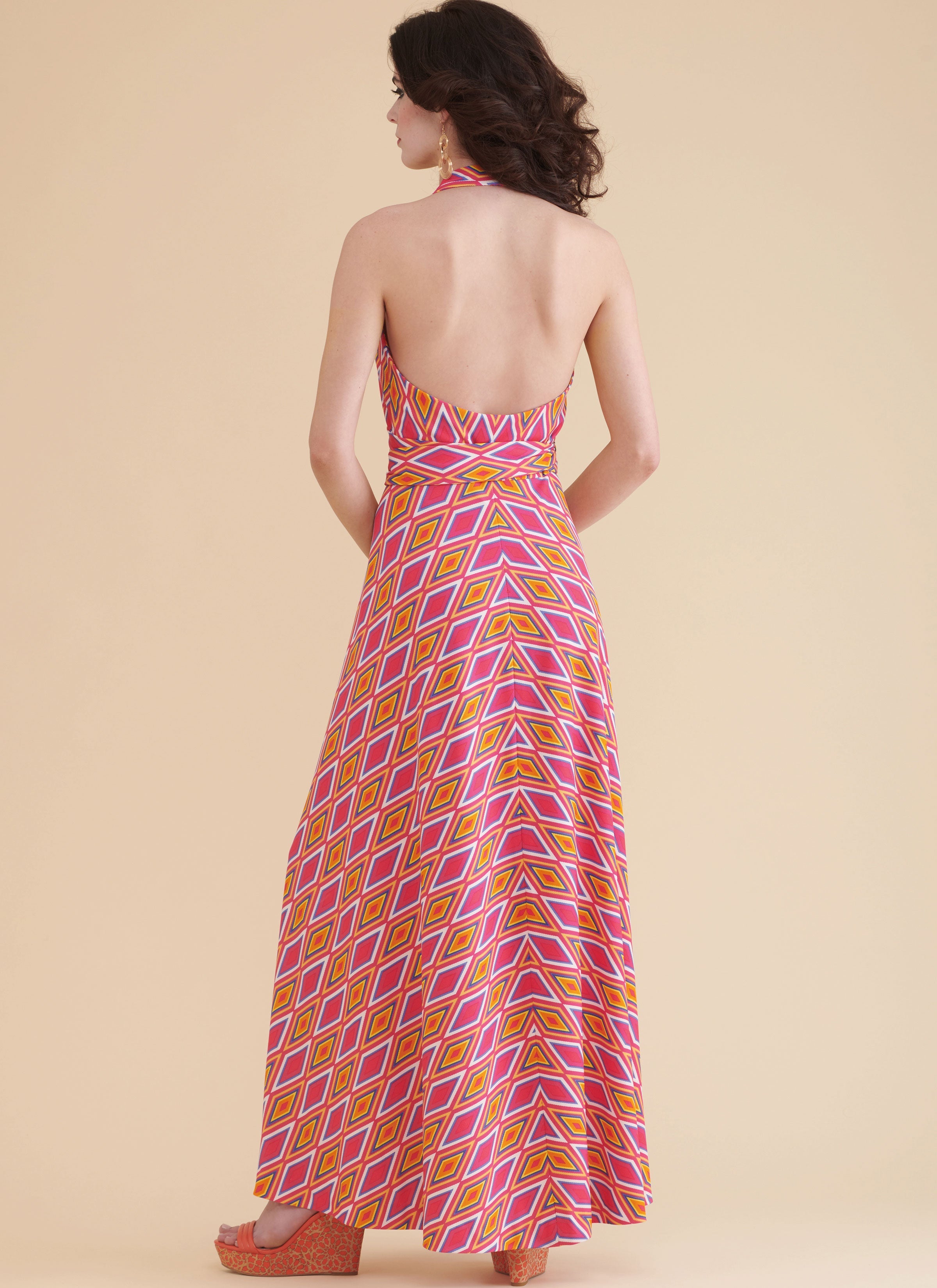 Simplicity sewing pattern S9793 Misses' Knit Front-Wrap Halter-Dress in ...