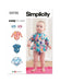 Simplicity sewing pattern 9796 Babies' Swimsuits with Rash Guard and Headband from Jaycotts Sewing Supplies
