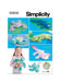 Simplicity sewing pattern 9806 Plush Reptiles from Jaycotts Sewing Supplies