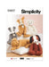 Simplicity sewing pattern 9807 Poseable Plush Animals by Elaine Heigl Designs from Jaycotts Sewing Supplies