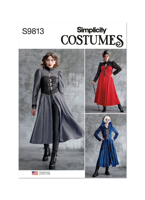 Simplicity sewing pattern 9813 Misses' and Women's Costumes from Jaycotts Sewing Supplies