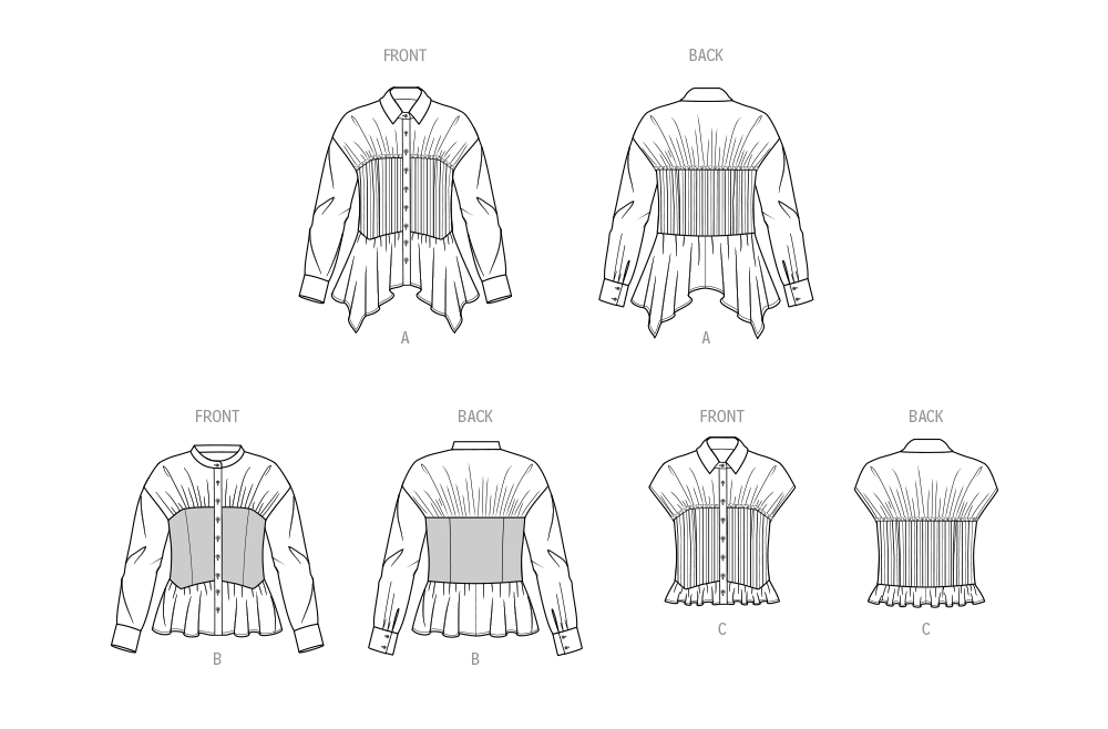 Pattern 9821 Simplicity sewing pattern 9821 Misses' Blouse with Collar — jaycotts.co ...