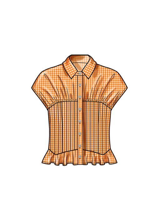 Pattern 9821 Simplicity sewing pattern 9821 Misses' Blouse with Collar — jaycotts.co ...