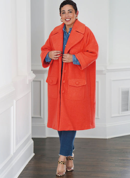 Simplicity sewing pattern 9824 Misses' Coat in Two Lengths by Mimi G Style from Jaycotts Sewing Supplies