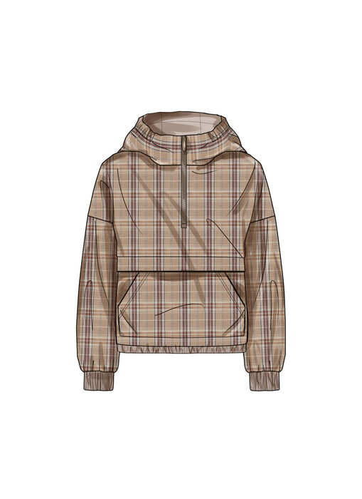 Simplicity sewing pattern 9829 Men's Half Zip Hoodie —