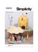 Simplicity sewing pattern 9839 Fabric Critter Houses and Peg Doll Acce ...