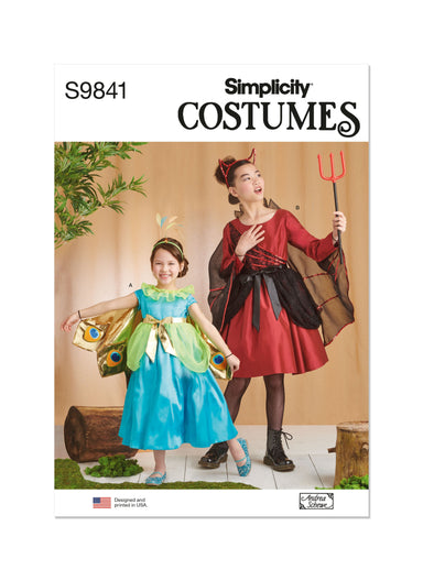 Simplicity sewing pattern 9841 Children's and Girls' Costumes by Andrea Schewe Designs from Jaycotts Sewing Supplies