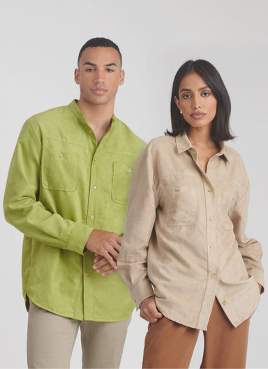 Simplicity Sewing Pattern 9858 Unisex Shirts from Jaycotts Sewing Supplies