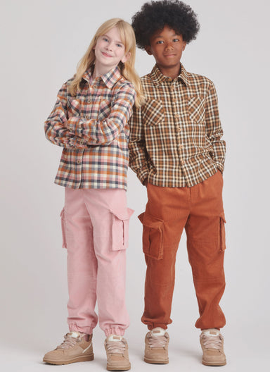 Simplicity Sewing Pattern 9864 Children's Shirt and Cargo Pants from Jaycotts Sewing Supplies