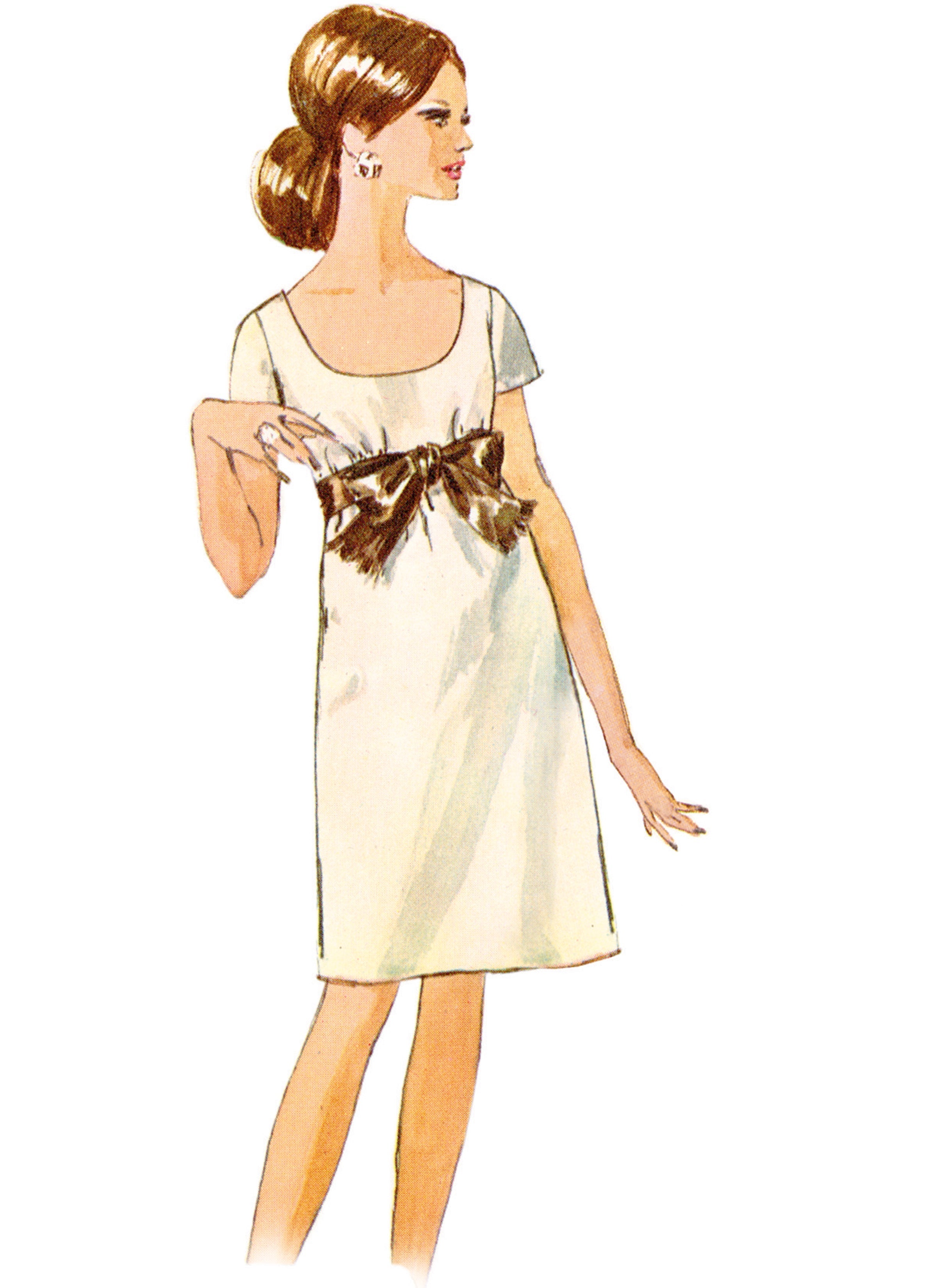 Simplicity Sewing Pattern 9884 Misses' 60's Dress in Two Lengths from Jaycotts Sewing Supplies