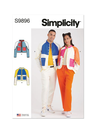 Simplicity Sewing Pattern 9896 Unisex Jacket In Two Lengths from Jaycotts Sewing Supplies