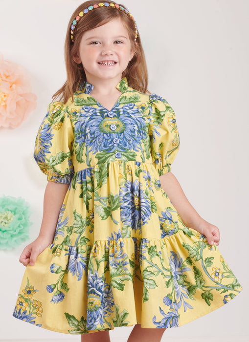 Simplicity Sewing Pattern 9900 Girls' Dress with Sleeve and Length Variations from Jaycotts Sewing Supplies