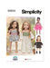 Simplicity Sewing Pattern 9904 18" Doll Clothes By Carla Reiss Design from Jaycotts Sewing Supplies
