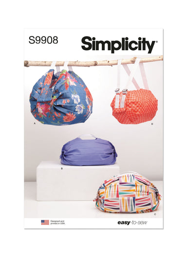 Simplicity Sewing Pattern 9908 Bag in Four Sizes from Jaycotts Sewing Supplies