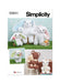 Simplicity Sewing Pattern 9941 Plush Bears and Bunnies in Three Sizes from Jaycotts Sewing Supplies