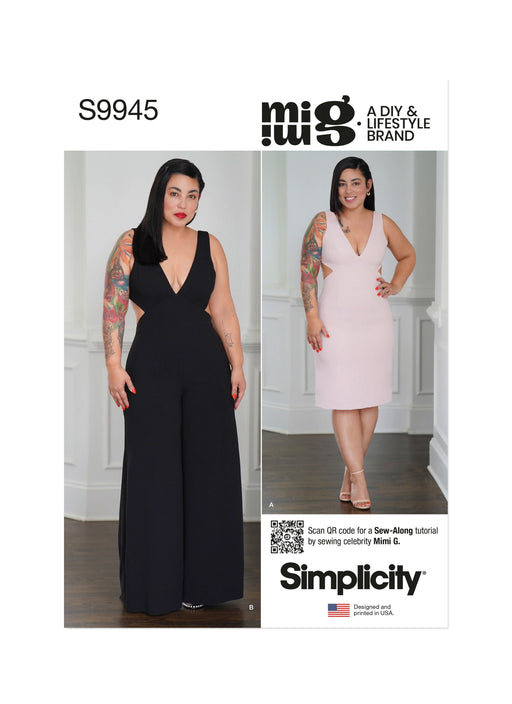 Simplicity Sewing Pattern 9945 Dress and Jumpsuit by Mimi G Style from Jaycotts Sewing Supplies