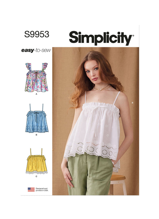 Simplicity Sewing Pattern 9953 Tops from Jaycotts Sewing Supplies