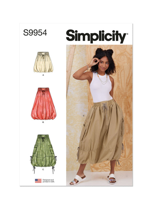 Simplicity Sewing Pattern 9954 Balloon Skirts from Jaycotts Sewing Supplies