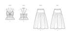 Simplicity Sewing Pattern 9958 Flouncy Top and Skirt from Jaycotts Sewing Supplies