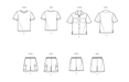 Simplicity Sewing Pattern 9960 Men's Knit T-Shirt, Shirt and Shorts from Jaycotts Sewing Supplies
