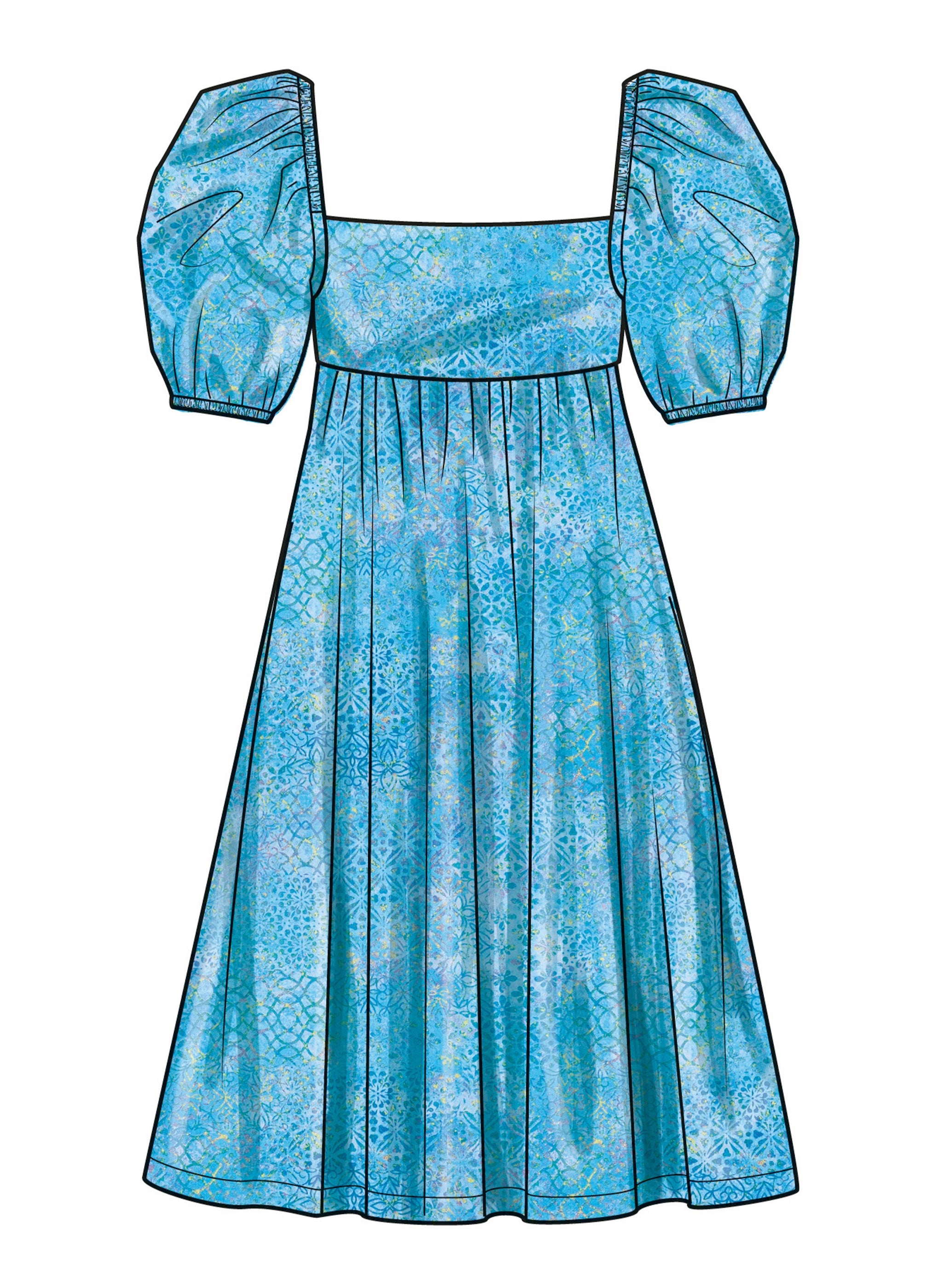 Simplicity S9964 Girls' Dress With Back Bodice and Length Variations ...