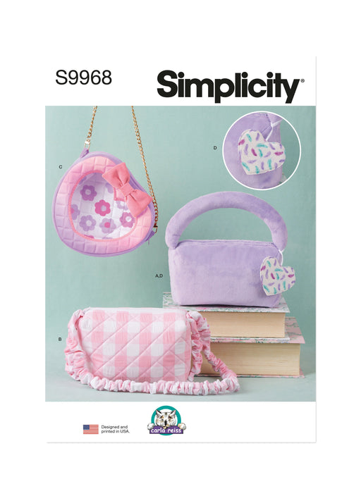 Simplicity Sewing Pattern 9968 Bags and Charm by Carla Reiss Design from Jaycotts Sewing Supplies
