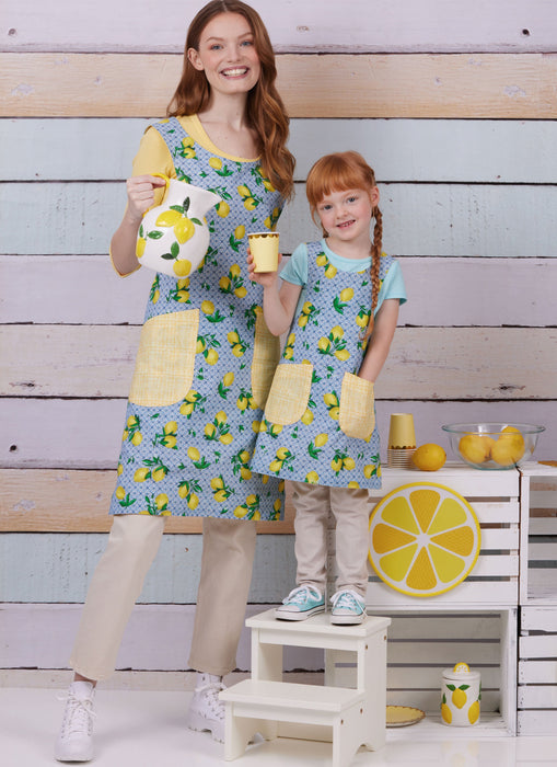 Simplicity Sewing Pattern 9969 Children's and Women's Reversible Aprons from Jaycotts Sewing Supplies