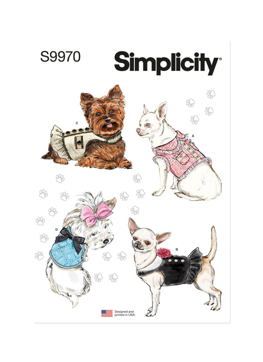 Simplicity Sewing Pattern 9970 Dog Coats from Jaycotts Sewing Supplies
