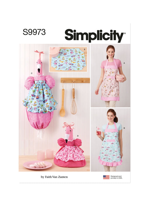 Simplicity Sewing Pattern 9973 Aprons and Kitchen Décor from Jaycotts Sewing Supplies
