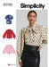 Simplicity Sewing Pattern 3195 Misses' Blouse with Detachable Tie and Sleeve Variations from Jaycotts Sewing Supplies