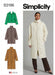 Simplicity Sewing Pattern 3196 Misses' High Collar Coat in Three Lengths from Jaycotts Sewing Supplies