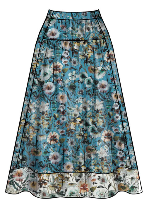 Simplicity Sewing Pattern 3198 Misses' Gathered Skirt in Two Lengths from Jaycotts Sewing Supplies