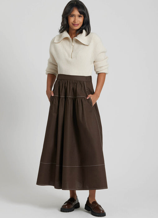Simplicity Sewing Pattern 3198 Misses' Gathered Skirt in Two Lengths from Jaycotts Sewing Supplies